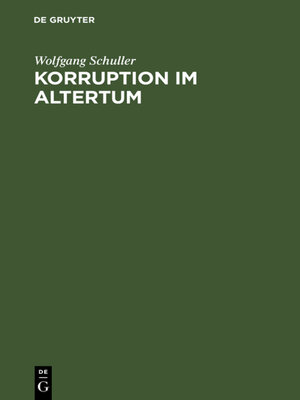 cover image of Korruption im Altertum